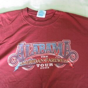 Vintage Alabama American Farewell Tour 2003 T-Shirt